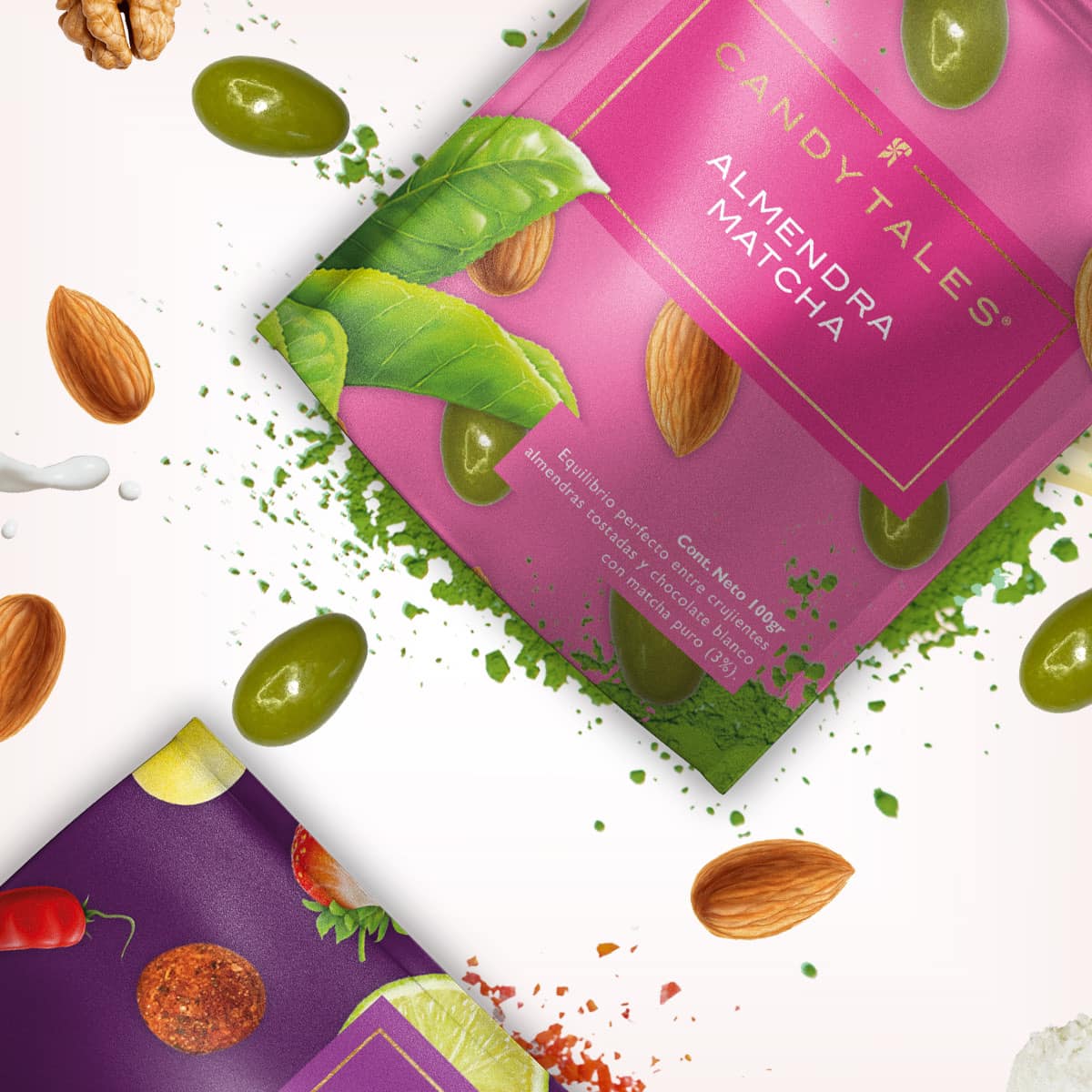 Candy Tales Almendra Chocolate blanco y Matcha 100 gr - CandyTales