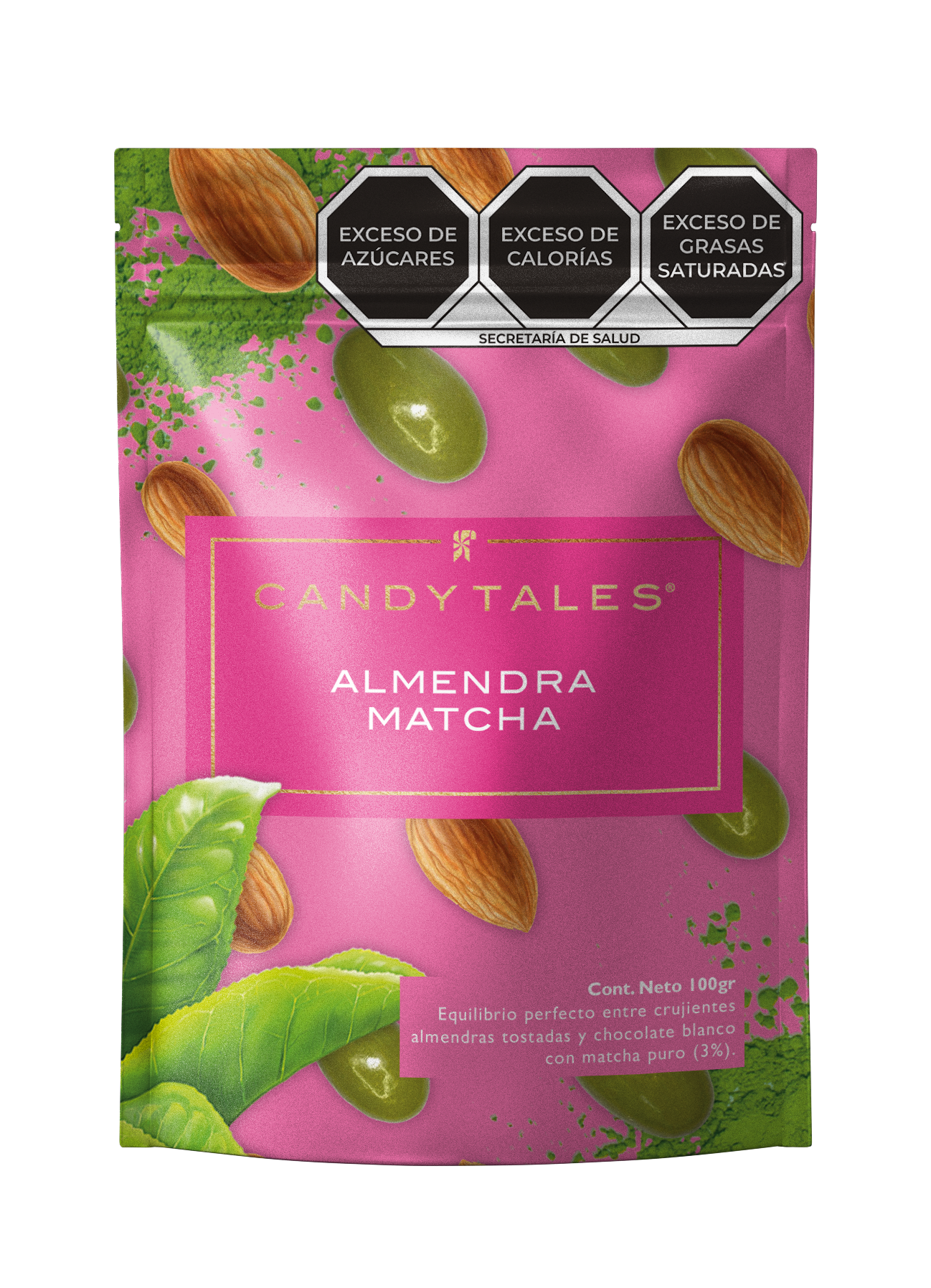 Almendra Chocolate blanco con Matcha - CandyTales