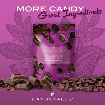Candy Tales Grano de cafe chocolate semiamargo 100 gr - CandyTales