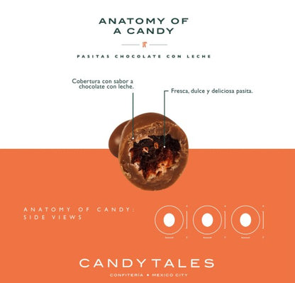 Candy Tales Pasitas chocolate con leche 100 gr - CandyTales